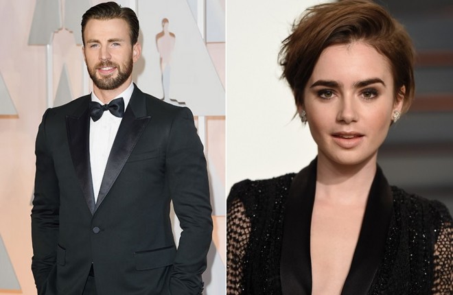 chris evans lily collins