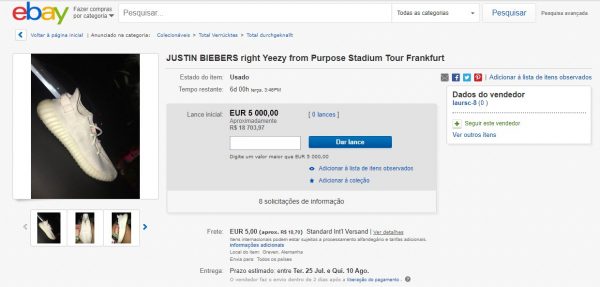 ebay justin bieber