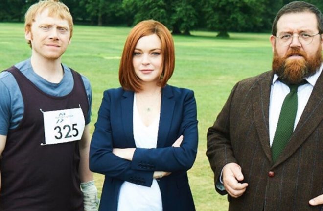 lindsay lohan rupert grint sick note destacada