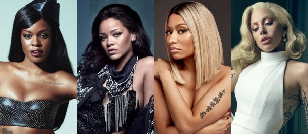 azealia-banks-nicki-minaj-rihanna-ladygaga