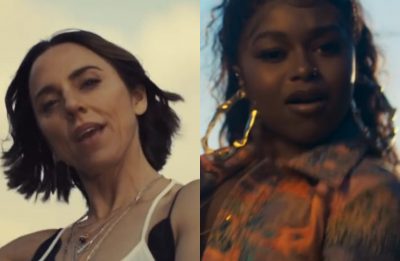 Melanie C e Nadia Rose no clipe de "Fearless" (Reprodução)