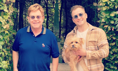 Elton John e Taron Egerton se encontram para almoço (Reprodução)