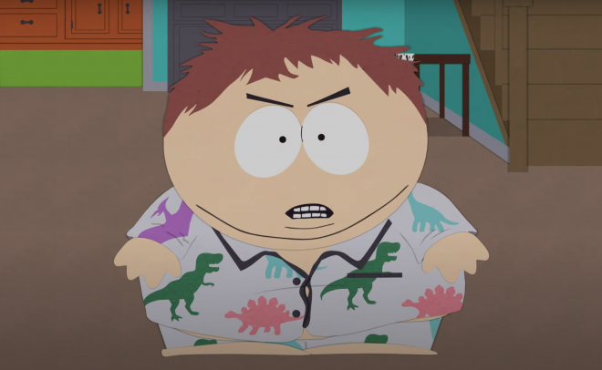 Personagem Cartman em trailer de especial (Reprodução)