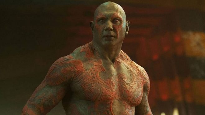 Dave Bautista como Drax em "Guardiões da Galáxia" (Reprodução)
