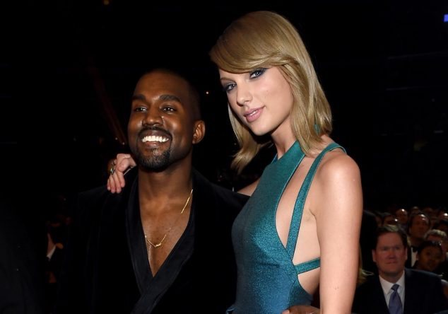 Kanye West e Taylor Swift em cerimônia do Grammy (Getty Imagens)