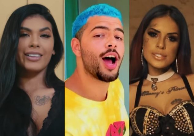 Pocah no clipe de "Depois da Quarentena", Pedro Sampaio em vídeo publicado no Instagram e Tati Zaqui em "Aguenta" (Reprodução)