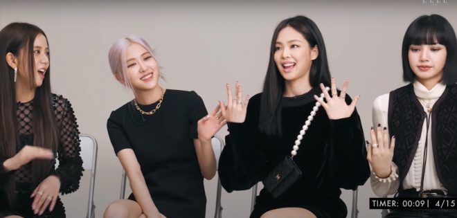 BLACKPINK em vídeo para e revista Elle (Reprodução)