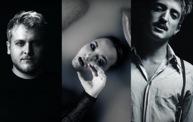 Bruno Martini, Mayra e Johnny Franco no clipe de "Skin" (Reprodução)