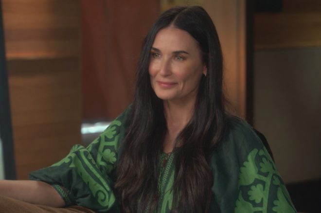 Demi Moore em entrevista à ABC News (Reprodução)