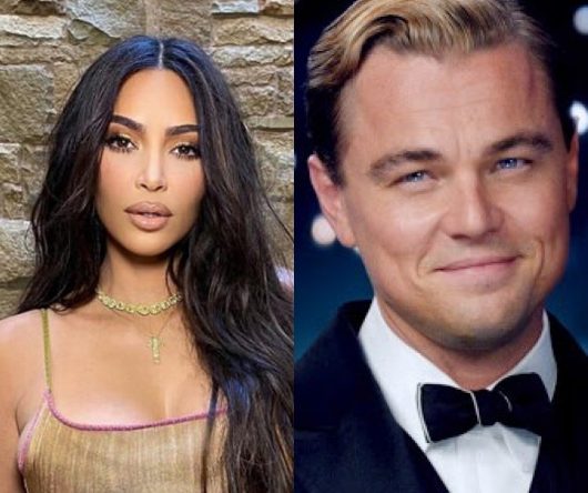 Kim Kardashian em foto postada no Instagram e Leonardo DiCaprio em "O Grande Gatsby" (Reprodução)