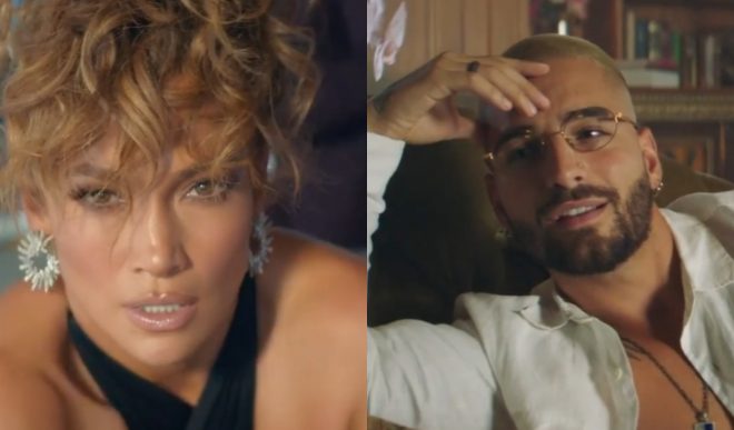 JLo e Maluma em teaser (Reprodução)