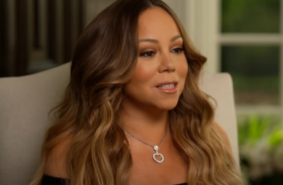 Mariah Carey durante entrevista (Reprodução)