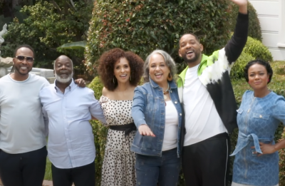 Will Smith e elenco de "Um Maluco no Pedaço" (Reprodução)