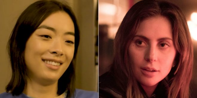 Rina Sawayama no "The Making of SAWAYAMA" e Lady Gaga em "Nasce Uma Estrela"(Reprodução)