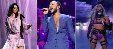 Camila Cabello e John Lengend no Grammy e Lady Gaga no VMA 2020 (Reprodução)