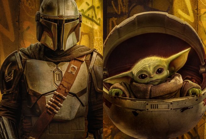 Pôsteres individuais da 2ª temporada da série "The Mandalorian" (Reprodução)