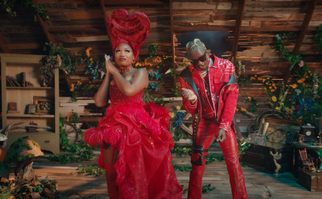 Megan e Thug no clipe de "Don't Stop" (Reprodução)
