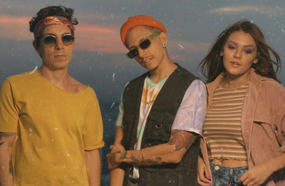 Di Ferrero, Ruxell e AYA em foto de divulgação de "Alma Livre" (Divulgação)