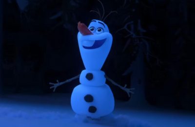 Olaf em trailer do curta-metragem "Once Upon a Snowman" (Reprodução)