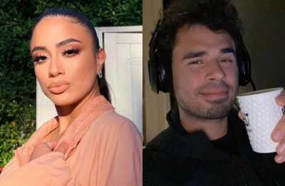 Foto postada por Brooke (Reprodução)/Selfie de Afrojack (Reprodução)