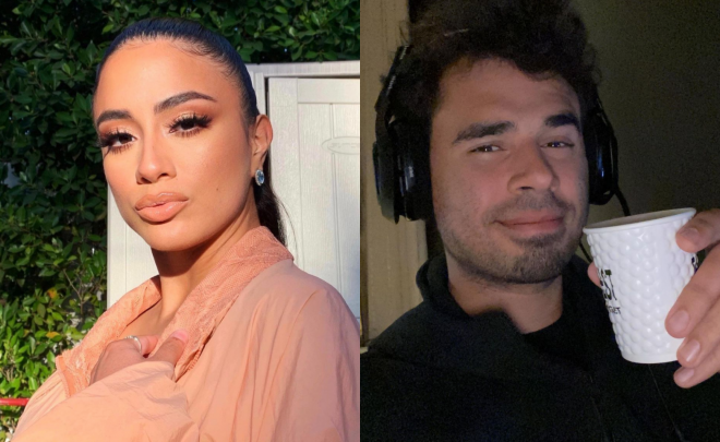 Foto postada por Brooke (Reprodução)/Selfie de Afrojack (Reprodução)