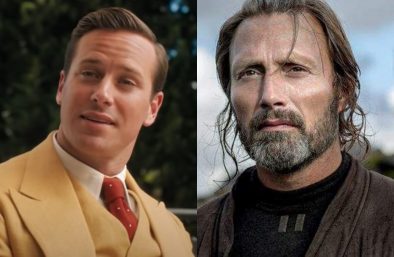 Armie Hammer em "Rebecca" e Mads Mikkelsen em "Rogue One: Uma História Star Wars" (Reprodução)