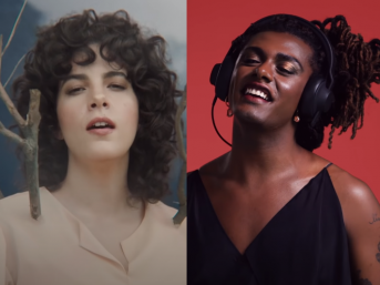 Céu no clipe de "Corpocontinente" / Liniker em vídeo do canal "Colors" (Reprodução/Reprodução)