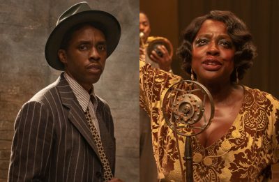 Chadwick Boseman e Viola Davis como personagens do filme "A Voz Suprema do Blues" (Divulgação)