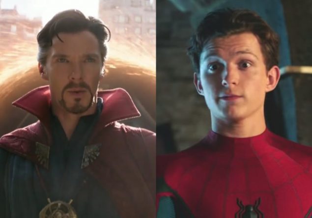 Benedict Cumberbatch em "Vingadores: Ultimato" e Tom Holland em "Homem-Aranha 2" (Reprodução)