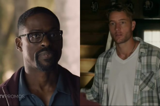 Sterling K. Brown e Justin Hartley em "This Is Us" (Reprodução)