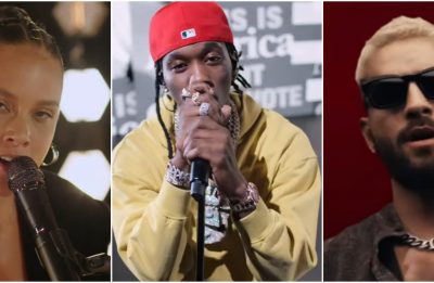 Alicia Keys, Offset e Maluma no "Every Vote Counts" (Reprodução)