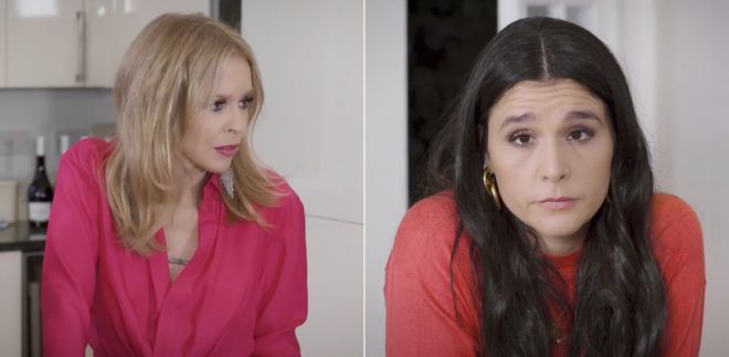 Kylie Minogue e Jessie Ware em vídeo postado no Instagram (Reprodução)