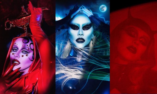 Fotos publicadas por Aguilera no Instagram (Reprodução)