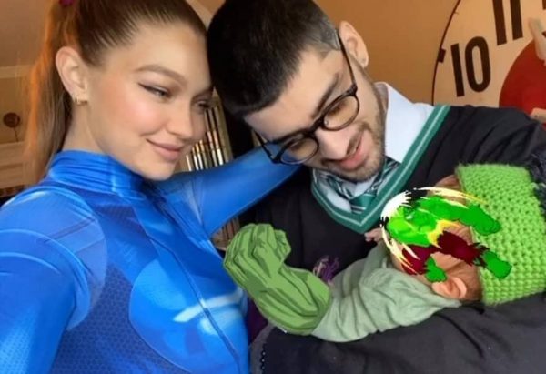 Gigi Hadid e Zayn Malik em foto publicada no Instagram (Reprodução)
