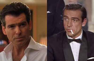 Pierce em "Die Another Day" (Reprodução)/Sean em "007" (Reprodução)