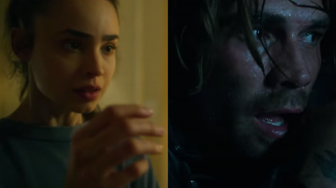 Cena do trailer de "Songbird" (Reprodução)