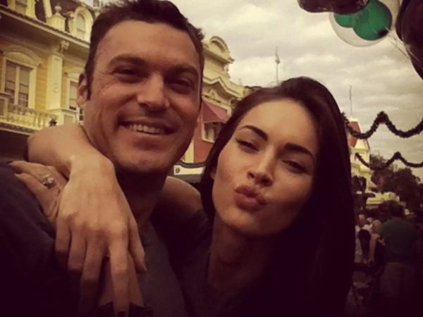 Brian Austin Green e Megan Fox em foto publicada no Instagram (Reprodução)