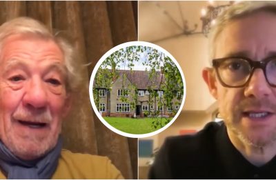 Ian McKellen e Martin Freeman em vídeo de apoio ao projeto (Reprodução)