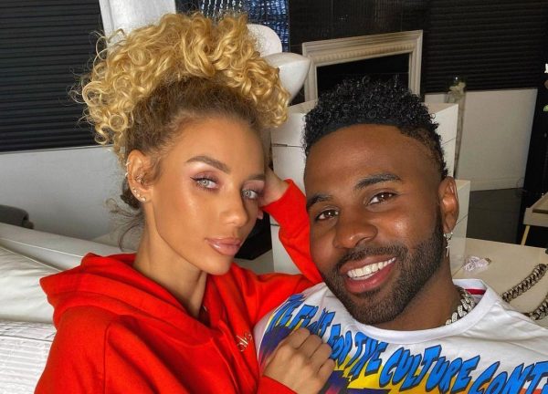 Jena Frumes e Jason Derulo em foto publicada no Instagram (Reprodução)