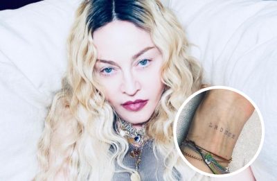 Ela tatuou as iniciais de Lourdes, Rocco, David, Mercy, Stelle e Estere (Reprodução)