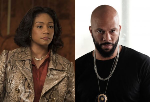 Tiffany Haddish em "Rainhas do Crime" e Common em "O Informante" (Reprodução)