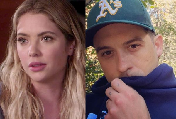Ashley Benson em "Pretty Little Liars" e G-Eazy em foto publicada no Instagram (Reprodução)