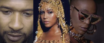 Usher, Beyoncé e Karol Conká fizeram músicas para o movimento (Fotos: Reprodução)