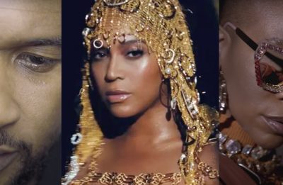 Usher, Beyoncé e Karol Conká fizeram músicas para o movimento (Fotos: Reprodução)