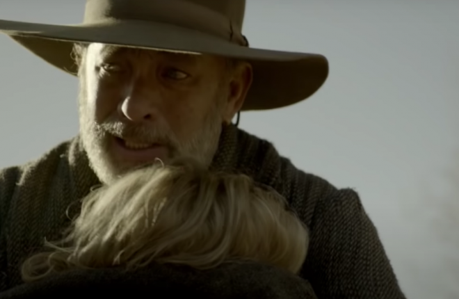 Tom Hanks interpreta o veterano de guerra Kidd (Reprodução/YouTube)