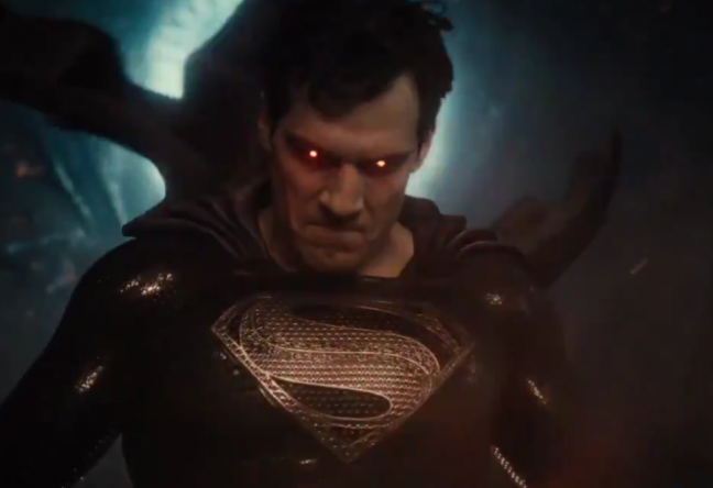 A nova prévia mostra o uniforme preto do Superman (Reprodução / Twitter)