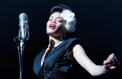 Ela vive a protagonista no filme “Os Estados Unidos vs. Billie Holiday” (Divulgação)