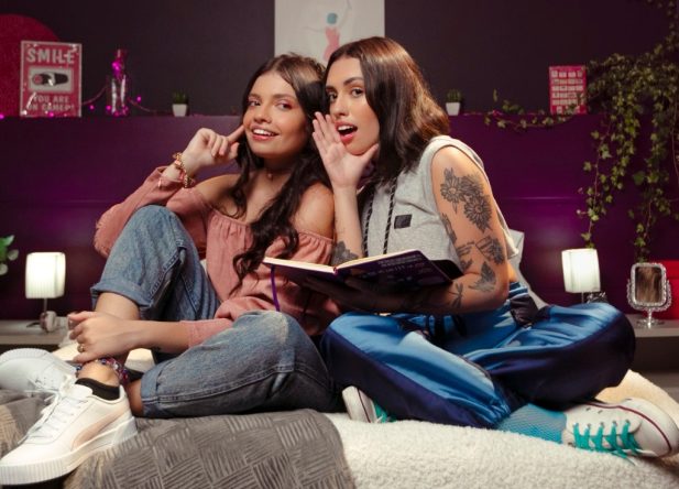 Matheus Novinho, Gui Cavalieri e Bruno Berti, influenciadores digitais, participam do clipe (Divulgação)