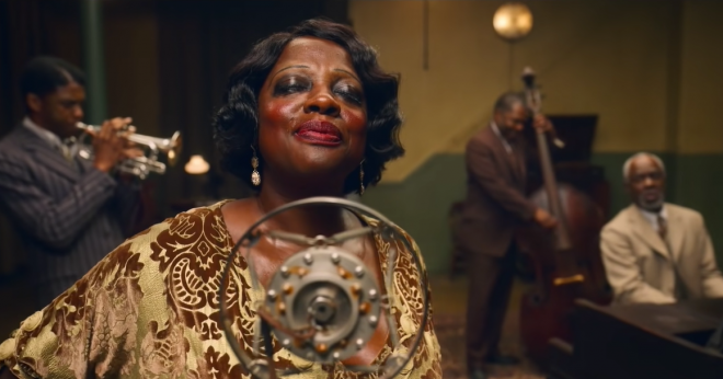 A atriz foi indicada ao Golden Globes e SAG Awards por "A Voz Suprema do Blues" (Reprodução / Youtube)