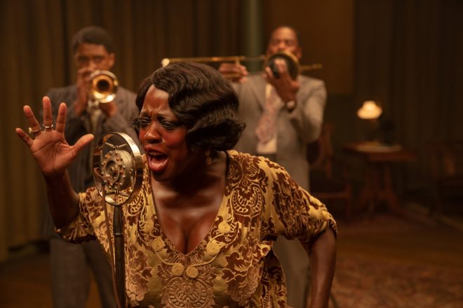 A atriz foi homenageada por seu trabalho em "A Voz Suprema do Blues" (David Lee / Netflix / Divulgação)